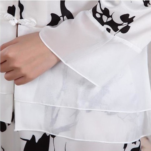 Womens Silk Satin Pajamas Set Sleepwear&Robes Nightdress Nightgown P020 L,XL,XXL - Picture 5 of 7