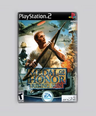 MEDAL OF HONOR - RISING SUN / PS2 - 2''x3'' FRIDGE MAGNET (playstation 2 retro
