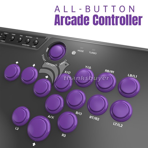 Mayflash F500 Flat All-button Arcade Game Controller for Hitbox PS4/Xbox - Picture 3 of 7