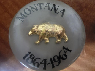 RARE 1864 1964 Montana Centennial Medallion Clip Earrings 2 Sets