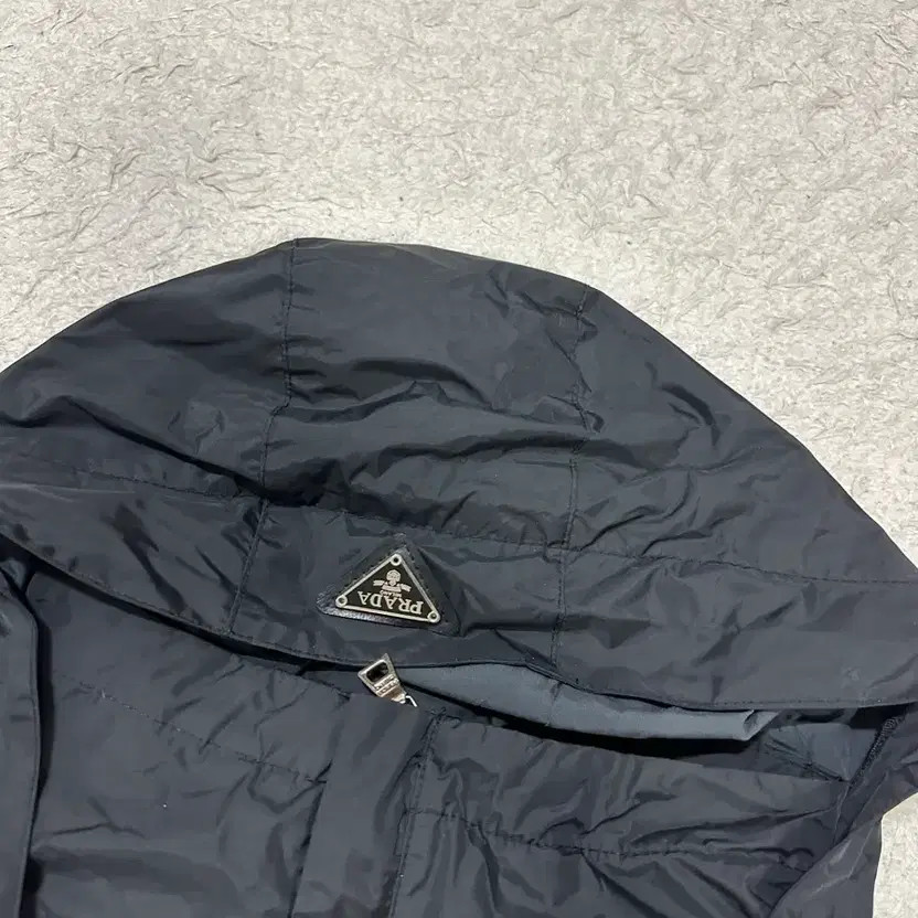 Prada Black Hoodie Coat, Size Free, Vintage thumbnail 5