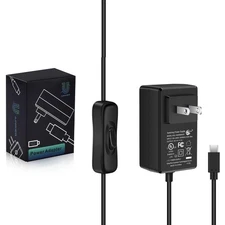 20W 5V 4.0A Power Supply for Raspberry Pi 4/ Orange Pi 5&5B, UL Listed Type C