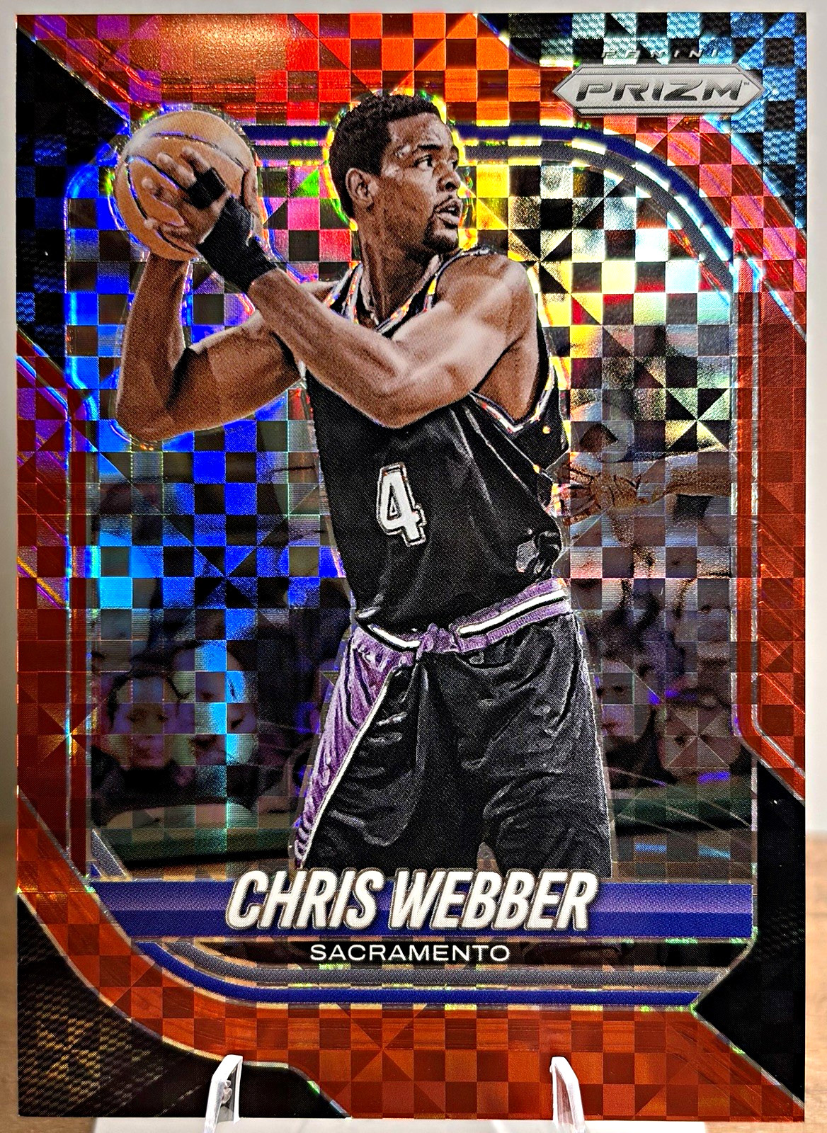 CHRIS WEBBER /75 Refractor | 2025-26 PANINI PRIZM #56 | MICHIGAN WARRIORS KINGS
