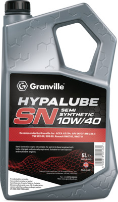 Granville Hypalube Semi Synthetic Petrol & Diesel Engine Oil 10W/40 5 Litre - Image 4