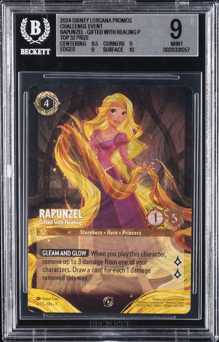 ディズニーロルカナ　ラプンツェル PSA9 Rapunzel - Gifted with Healing 4 Disney Lorcana Promo Cards for