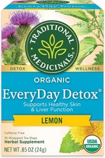 Traditional Medicinals Tea, Organic Everyday Detox Lemon, Supports Healthy Skin