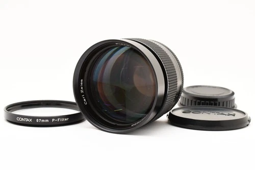 [Exc+5] Contax Carl Zeiss Planar T*  85mm f/1.4 AEG MF Lens CY Mount From JAPAN