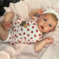 Realistic Reborn Doll Kits Vinyl Silicone DIY Set Unpainted Blank Baby Doll Kit