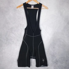Ibex Merino Wool Cycling Bib Shorts Mens Medium Black Padded Chamois USA Made