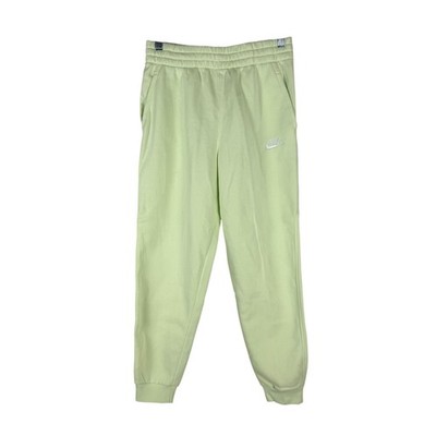 Nike Kids Standard Fit Jogger Sweatpants Lime Green Casual Sportswear Size L
