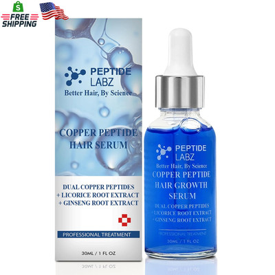 Copper Peptide Hair Serum with Copper Tripeptide-1   Dual Peptide Scalp Treatmen