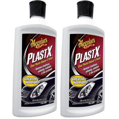2x Meguiars 7100283405 PlastX Kunststoffreiniger & Politur Scheinwerfer 296ml