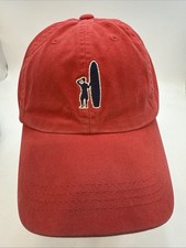 CAP HAT Johnnie-O Hat Surf Logo Adjustable Red Topper Baseball