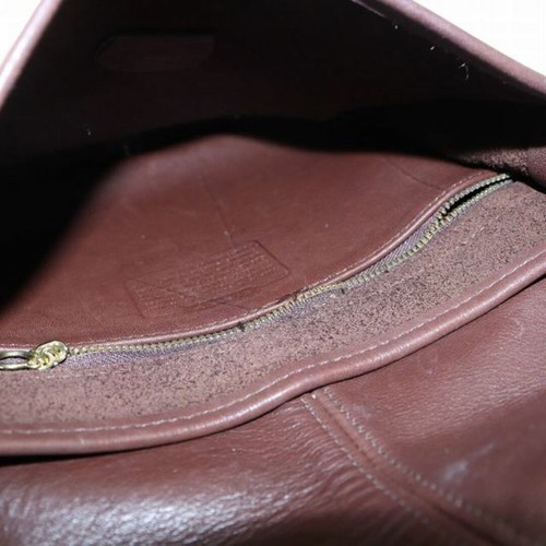 Rare Vintage Coach Short Strap Ergo Flap Mahogany Purse Model 9034 Shoulder bag - Picture 23 of 24
