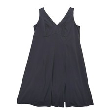 AVA & VIV Dress 3X Black Sleeveless V Neck Fit & Flare Midi Career Casual