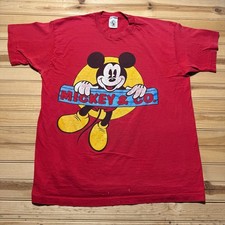 Vintage 90s Mickey  Co. Walt Disney Cartoon Single Stitch Graphic T-Shirt - XL