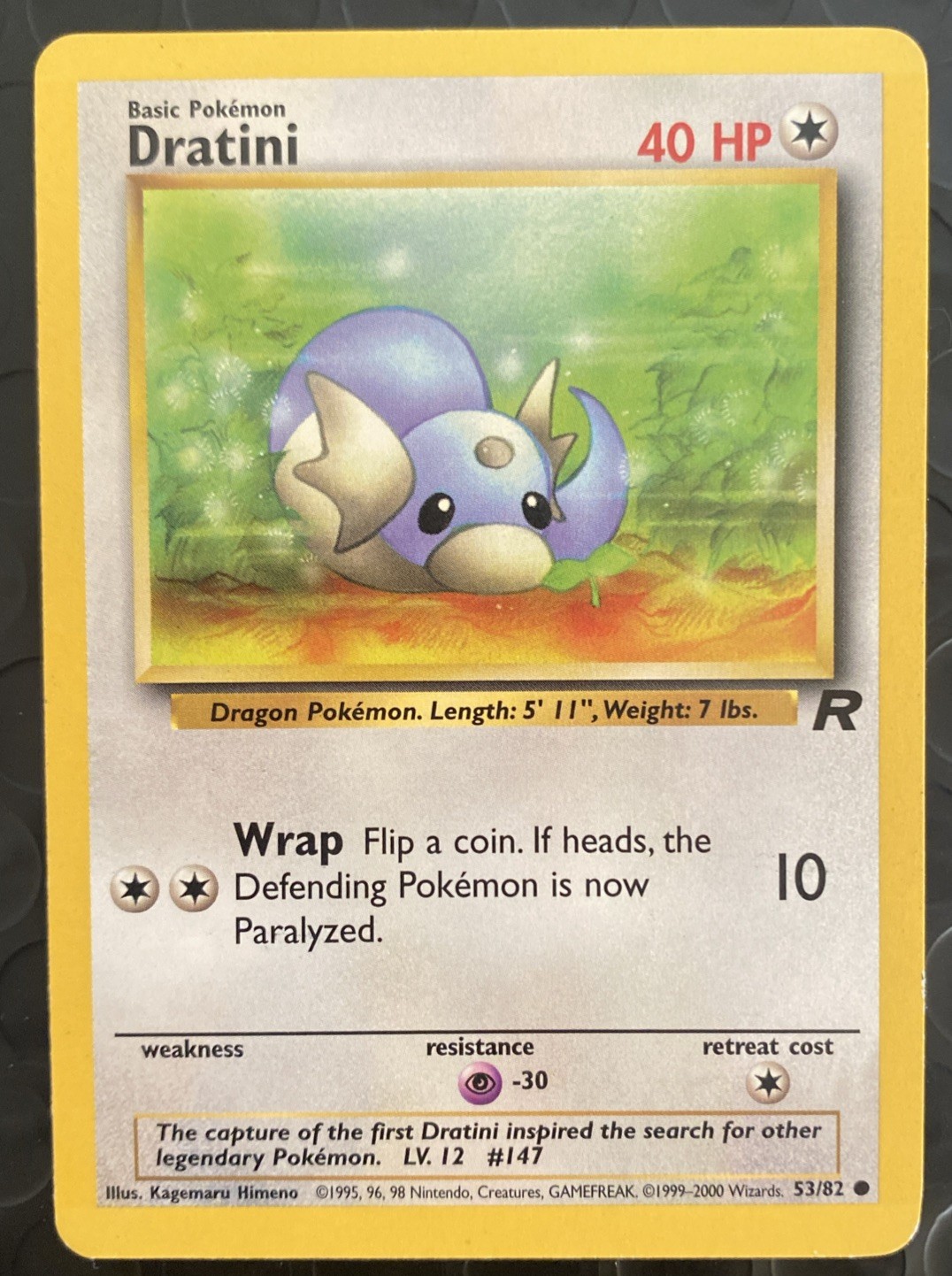 DRATINI - 53/82 - Team Rocket - Pokemon Card