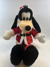 Disney Exclusive Goofy Santa Claus Christmas Plush Stuffed Toy Collectible