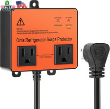 Refrigerator Surge Protector, Ortis Double Outlet Voltage Protector for Home App