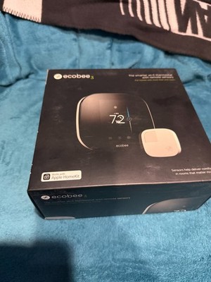 Ecobee 3 Smart Thermostat w/ Room Sensor Model Number: EB-STATE3-02