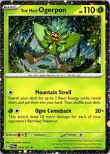 Maschera Teal Ogerpon (Cosmos Holo) 024/167 Carte e Prodotti Vari Pokemon