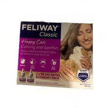 Feliway Classic Happy Cats Calming Diffuser 30 Day x2 Refill EXP 2028