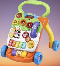 VTech Sit-to-Stand Walker Frustration Free Packaging, Learning Toy, 3-in-1