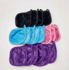 Lot 19 Face Wash Cloth 5 x 5 in Makeup Remover Cloths Facial Reusable Wipes