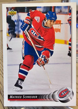 1992-93 Upper Deck Mathieu Schneider #545 Montreal Canadiens