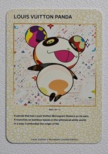 Louis Vuitton x Takashi Murakami LOUIS VUITTON PANDA Trading Card 001 Japanese