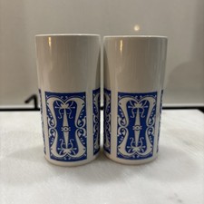 Hornsea Pottery 1968 Geometric Nouveau Cruet Salt & Pepper Pots Jars