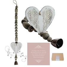 Sympathy Wind Chime - Modern White Memorial Gift for Loss of Mom, Dad, Husban...