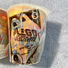 2014 MCDONALDS LEGO MOVIE CUP- 5 GOOD COP/BAD COP-NEW-LENTICULAR