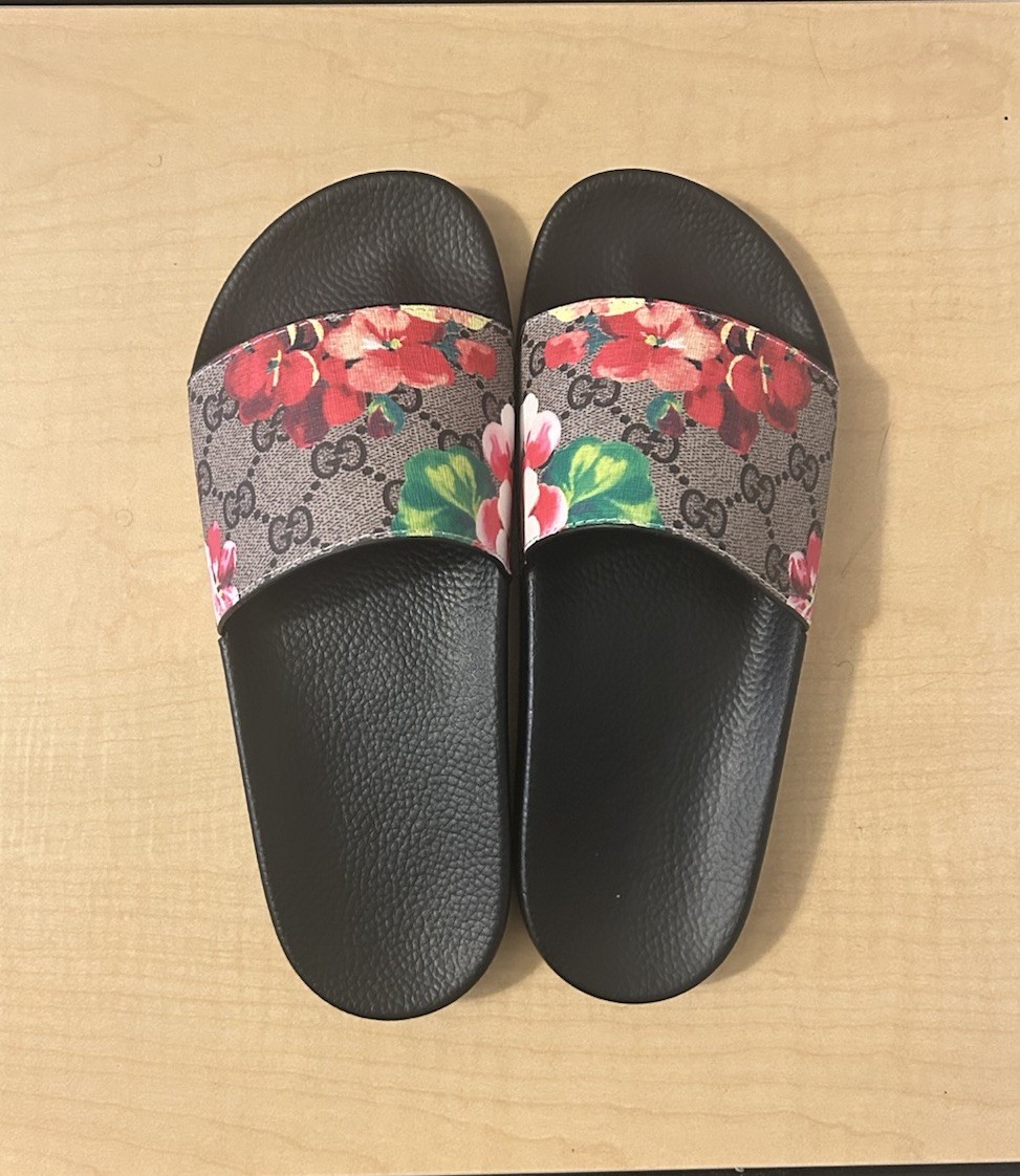 Gucci Slides Pink Floral (Wmns) Size 8