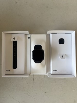 Fitbit Versa 4 Smartwatch NEW Open Box Black Fitness Tracker HR GPS Sleep Alexa