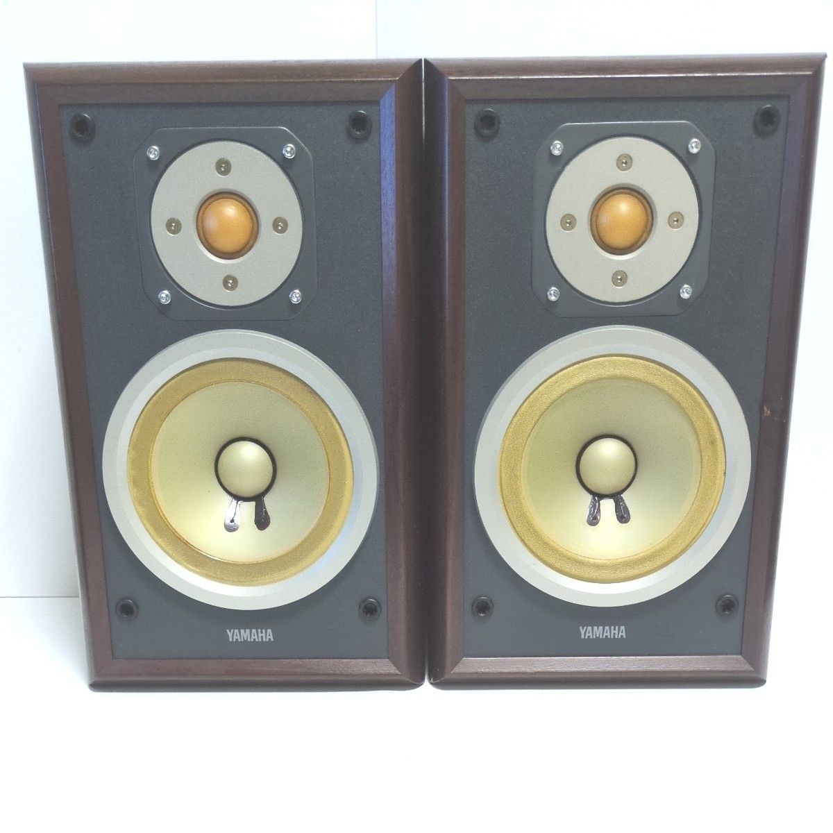 YAMAHA NS-5 Speaker Pair 2Way Bass Reflex Bookshelf Tested Japan