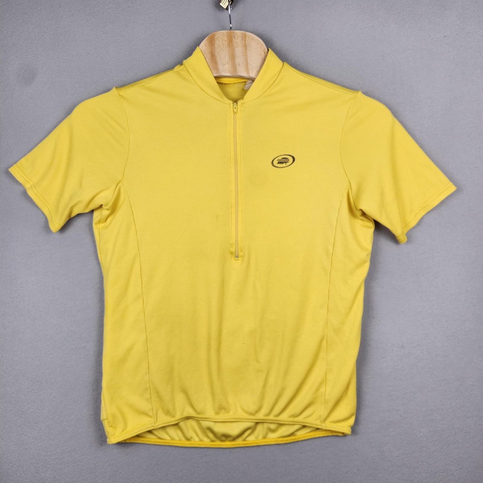 Perfomance Bicycle Jersey Mens Large Yellow Half Zip Road Bi