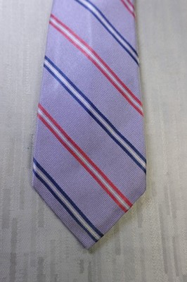 BARBA NAPOLI Seidenkrawatte Krawatte 7-fach Knoten Blau Uni 148-152 cm