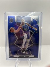 2021-22 Panini Mosaic Jordan Poole Blue Fast Break Prizm /85