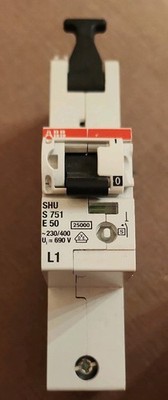 ABB SHU S 751 E 50 Hauptsicherungsautomat 1-pol. 230/400V