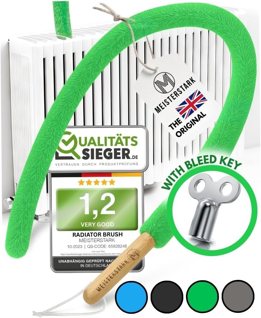 THE ORIGINAL Radiator Cleaner Brush 115Cm I Flexible Scratch-Free Radiator Brush
