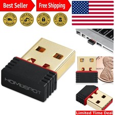 High-Speed 150Mbps WiFi USB Nano Adapter for Gaming  Streaming   Plug  Play