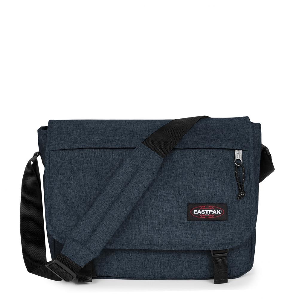 Eastpak Schultertasche Delegate + Triple Denim Umhängetasche Laptoptasche Blau