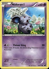 Nidoran F Common Plasma Freeze 40/116 Pokemon Card