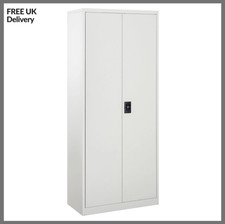 Vinsetto Filing Cabinet Storage Office 2 Doors Adjustable Shelf Metal Furniture