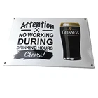 Vintage Guinness Beer Sign - Adult Beverage Bar Ad Gas Pump Porcelain Sign