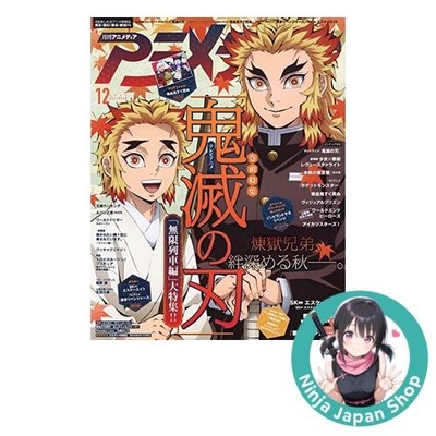 Japanese Magazine Animedia December 2021 Kimetsu no Yaiba NEW with Appendix JPN