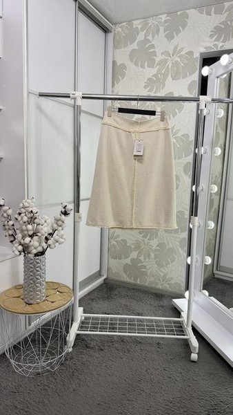 Women Jigsaw Skirt Beige 42