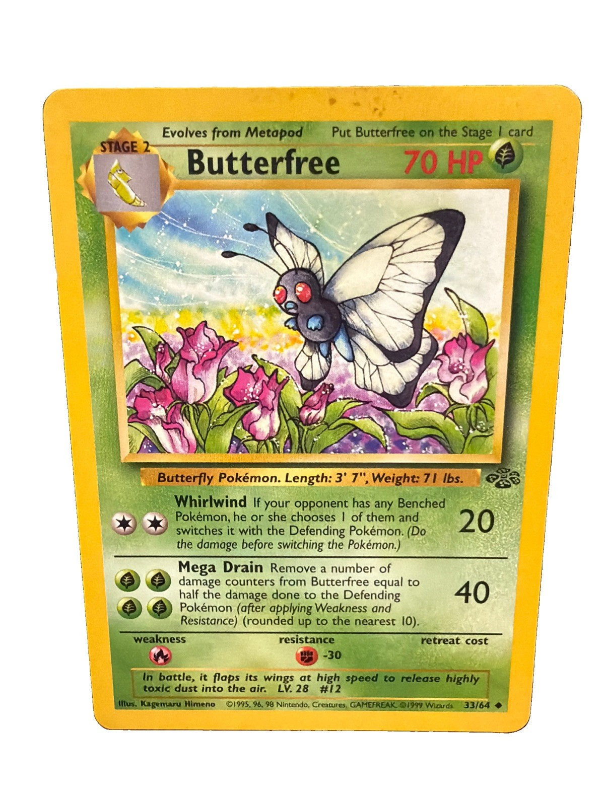 Butterfree 33/64 Uncommon Jungle Pokemon RBP3