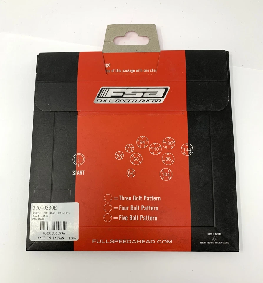 FSA Pro Road 30T x 74mm BCD Chainring - New - Image 3 of 4